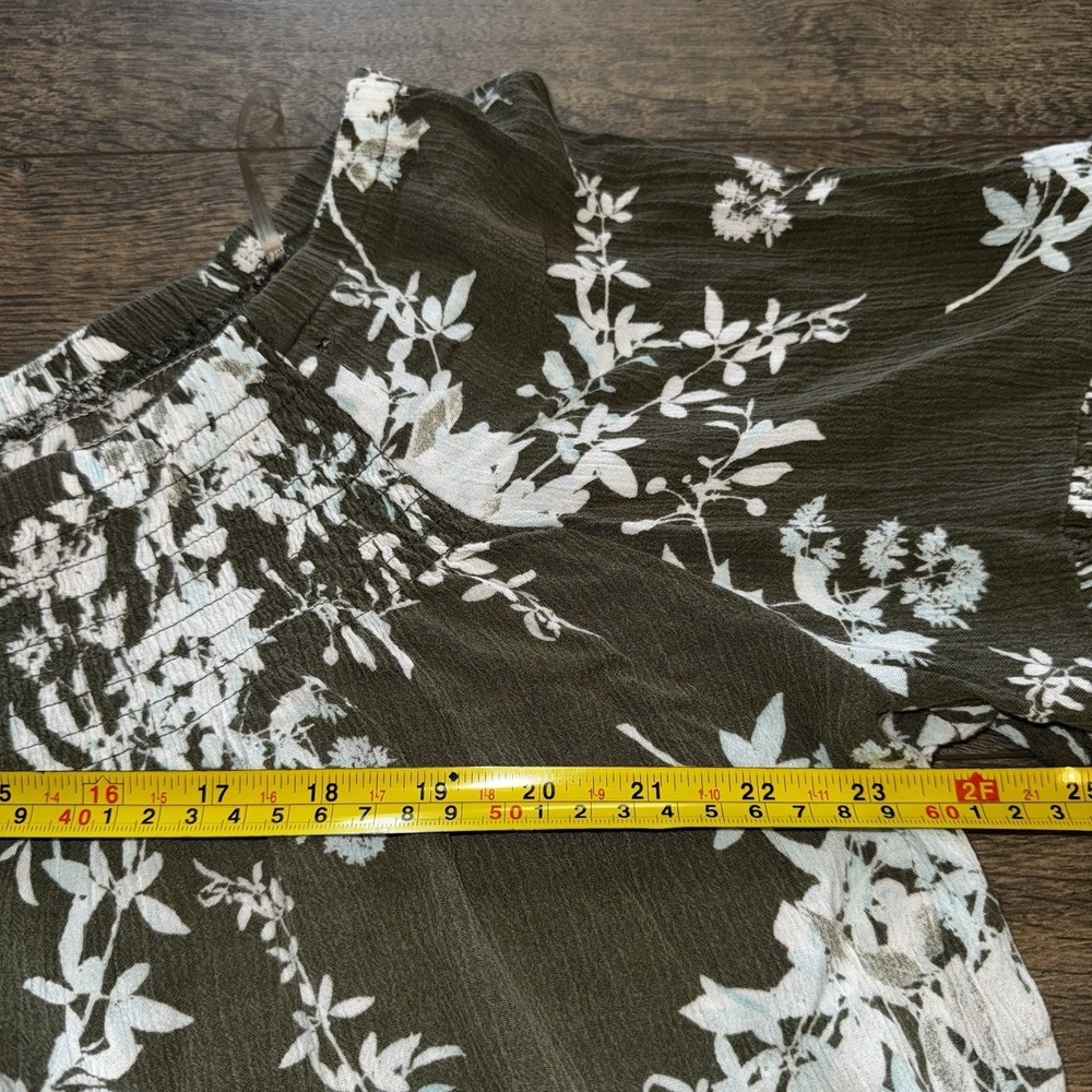 Ana Women's Sz XXL Fall Blouse Bell Sleeve Off Shoulder Stretch Peasant Boho Top - Picture 12 of 16